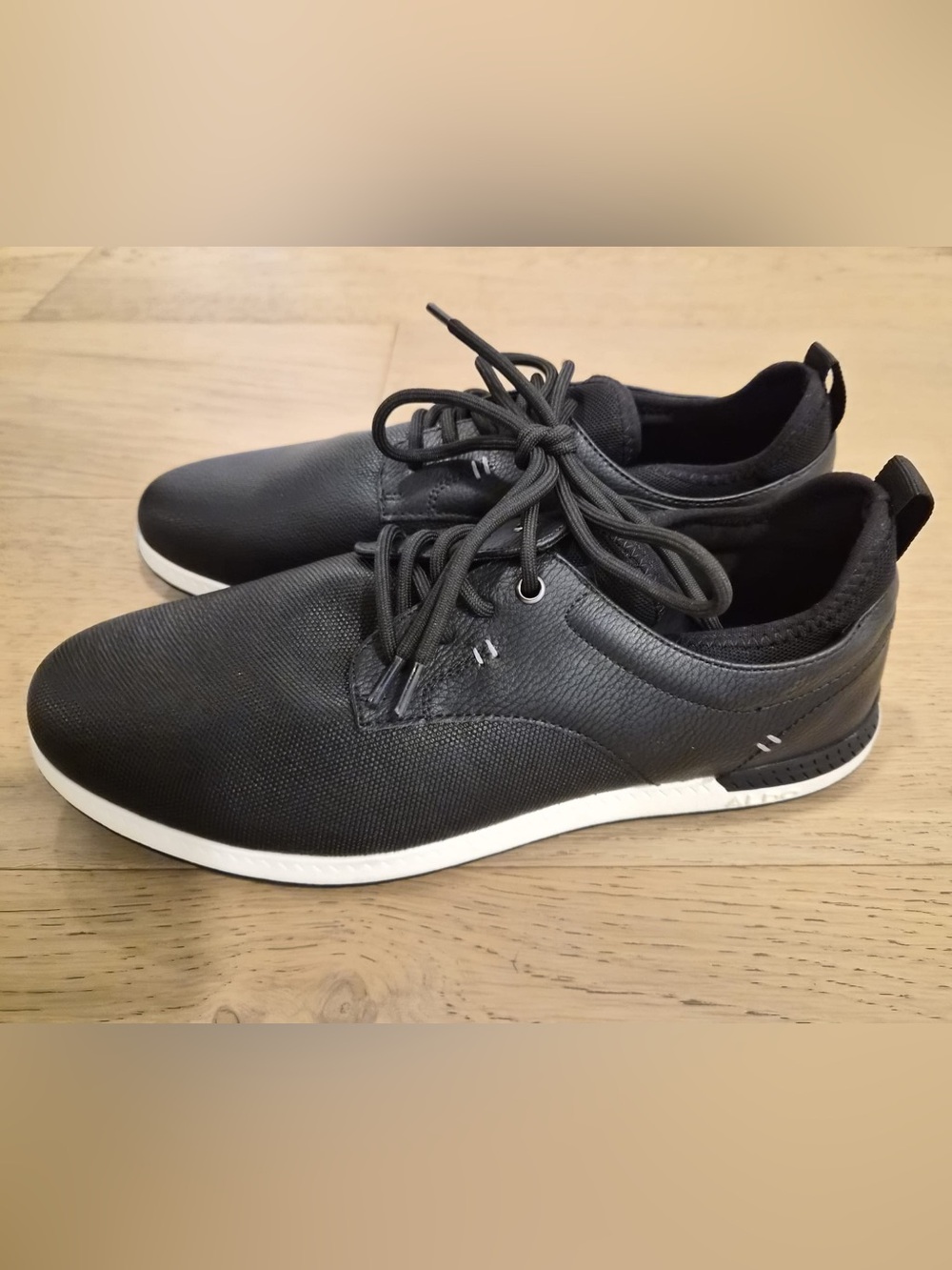 Aldo Men's Black Casual Lace-Up Sneakers